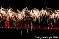 feu d'artifice du viaduc de millau