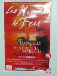 Affiche Artifice LES NUITS DE FEU - Chantilly - 2002