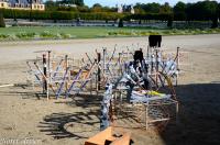 Le montage du feu de Fontainebleau 2011